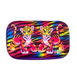 Vintage 90s Lisa Frank Forrest Tigers Molded Pencil Pouch Y2K